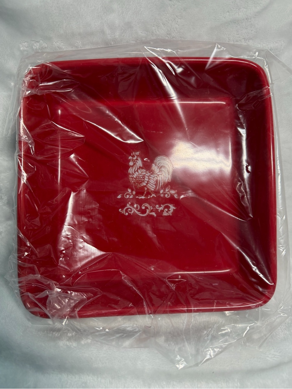 NWT Temp-tations Ceramic Rooster Napkin Holder with Paper Weight - Picture 5 of 10